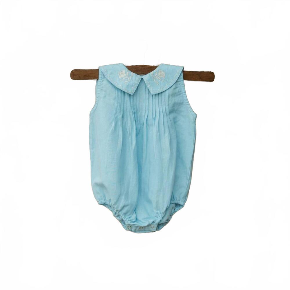 NEW LALI baby sofia romper in airy blue